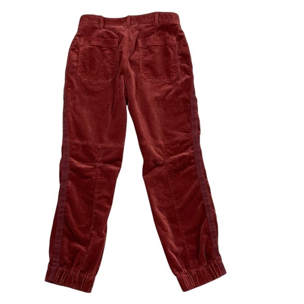 Anthropologie The Richie Slim Joggers Corduroy Edition in Dark Brick size 10 - Picture 7 of 14